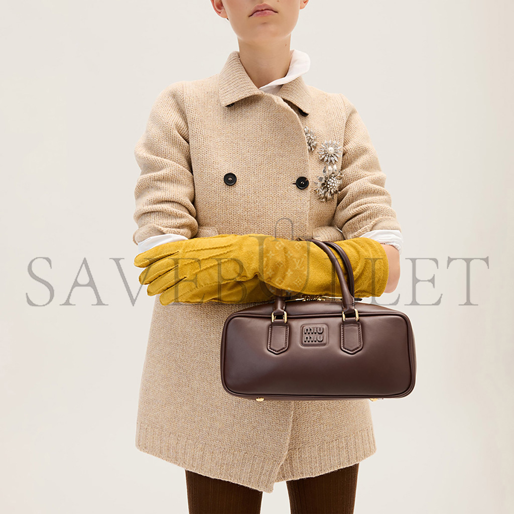 MIU MIU ARCADIE LEATHER HANDBAG 5BB148 (27*12*9cm) MIU MIU ARCADIE LEATHER HANDBAG 5BB148 (27*12*9cm)